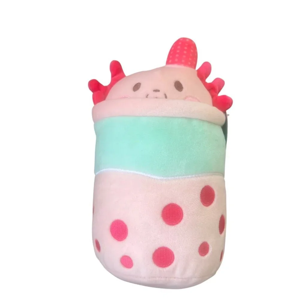 Puchi Gumi Axolotl Plush Toy Pink Mint Soft Stuffed Animal 8.5